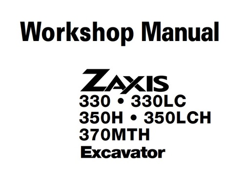 Product picture HITACHI ZAXIS 330 330LC 350H 350LCH 370MTH